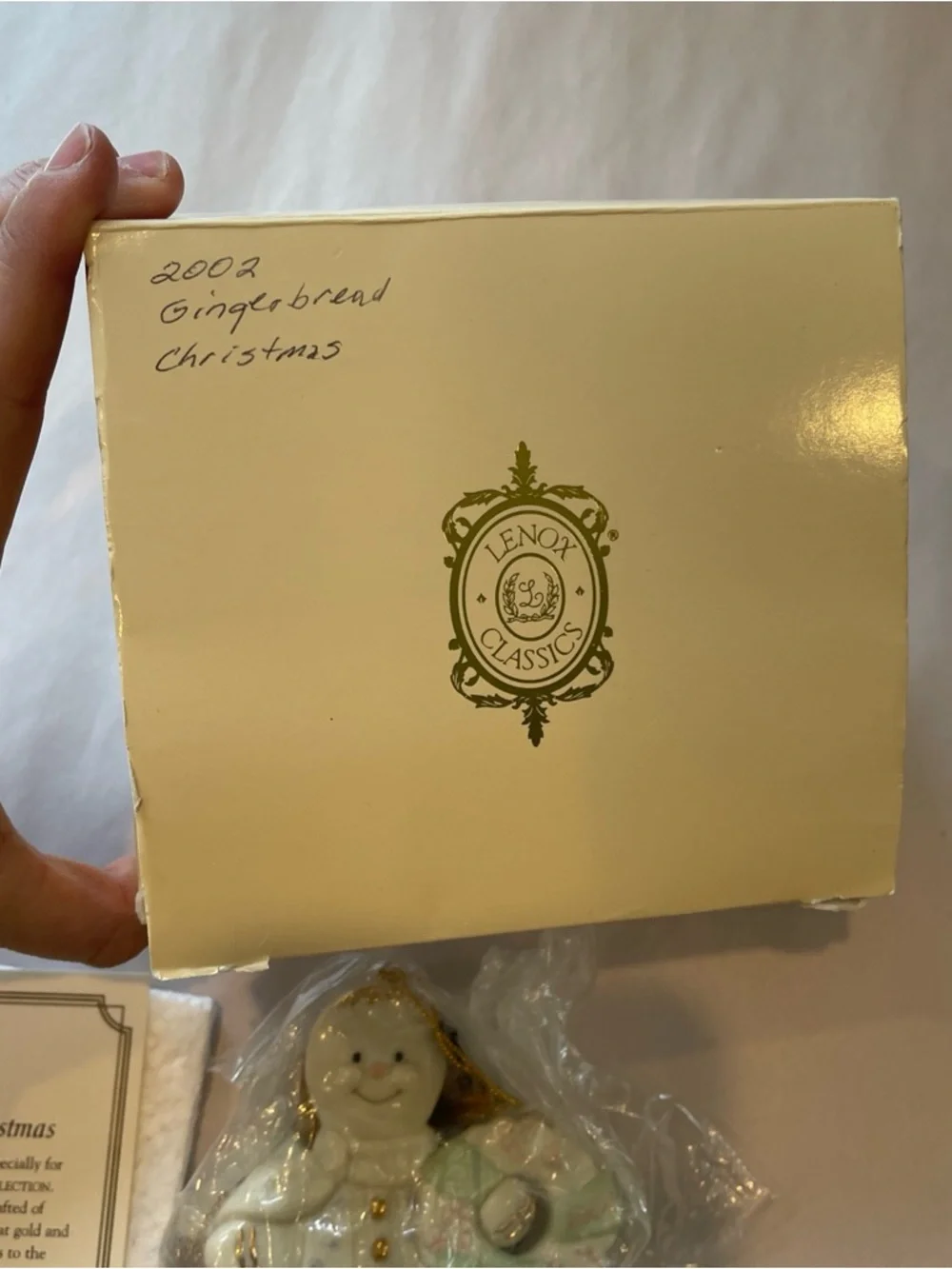 2002 Lennox Ornament w/Box GINGERBREAD CHRISTMAS CHURCH SALE